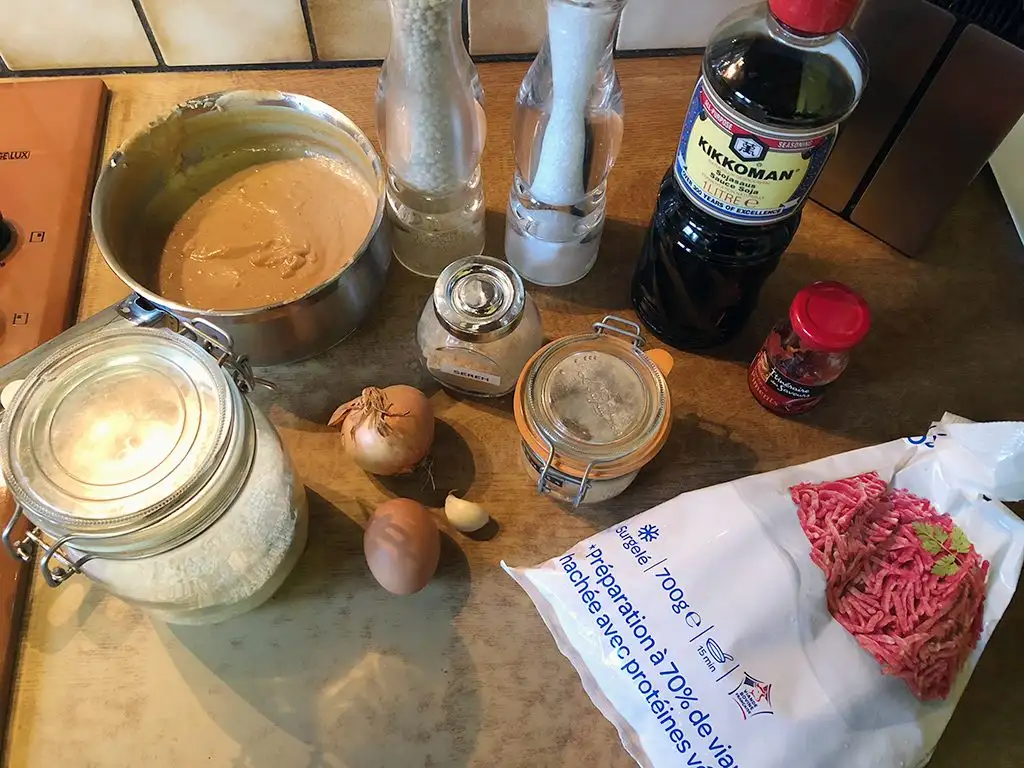Satay meatballs ingredients