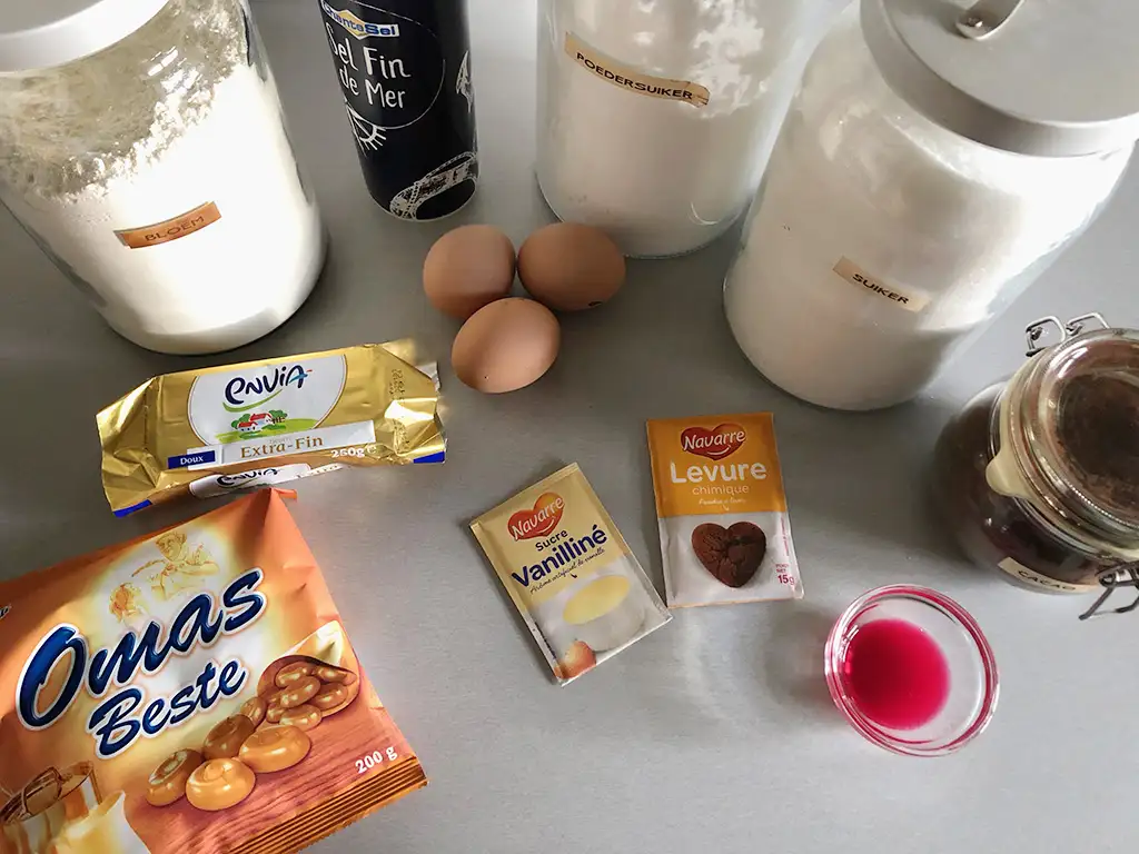 Chocolate crinkle cookies ingredients
