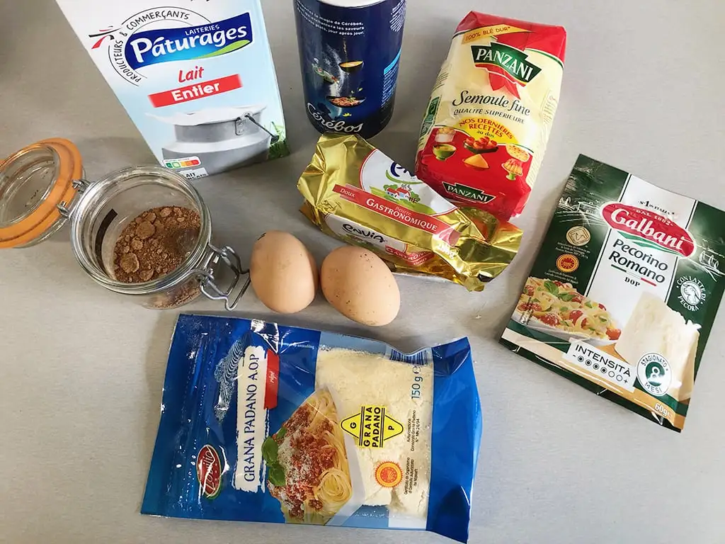 Gnocchi alla romana ingredients
