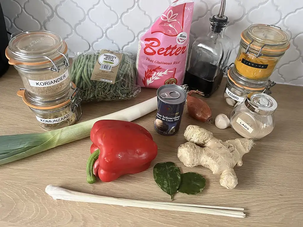 Vegetarian lemper ingredients