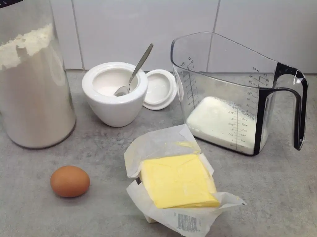 Drop scones (scotch pancakes) ingredients