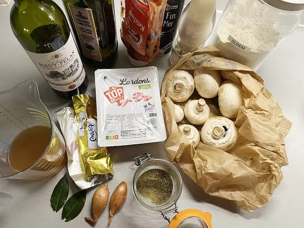 Chasseur sauce (Hunter's sauce) ingredients