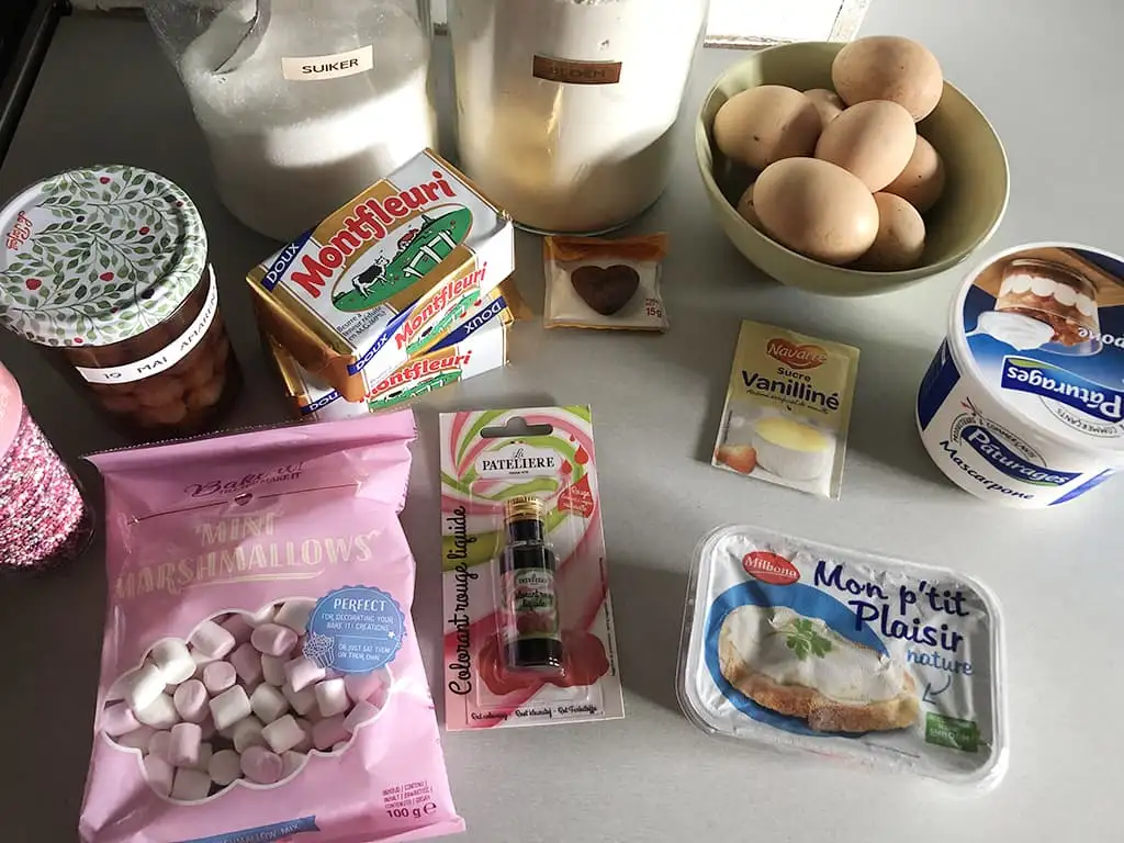 Amarena cherries and mascarpone cake ingredients