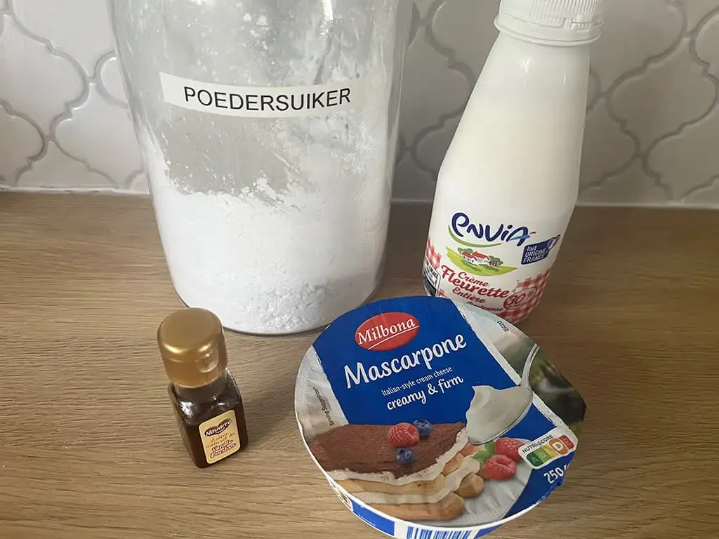 Mascarpone Cream ingredients
