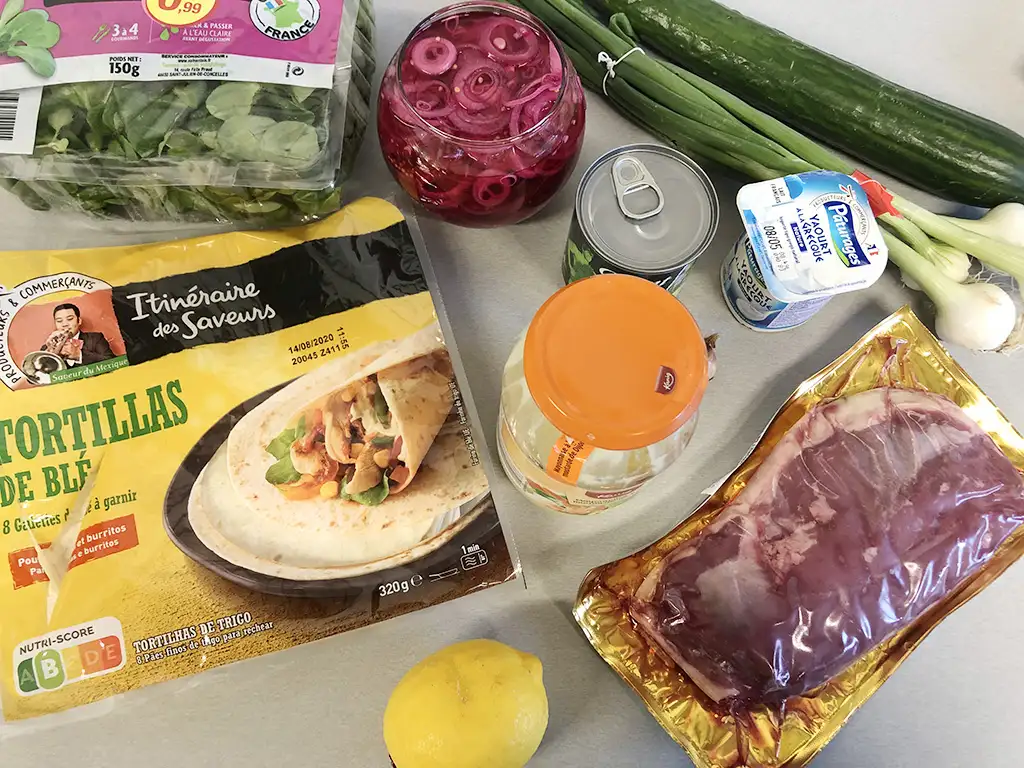 Duck tortillas ingredients