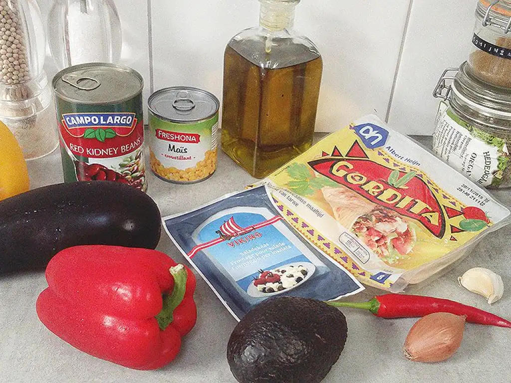 Vegetarian tacos ingredients