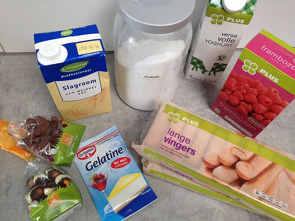 Easter raspberry Charlotte Russe ingredients