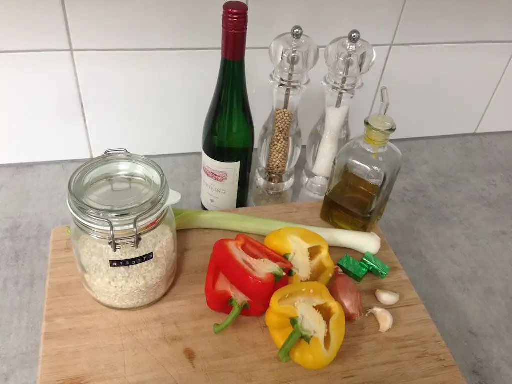 Risotto stuffed peppers ingredients