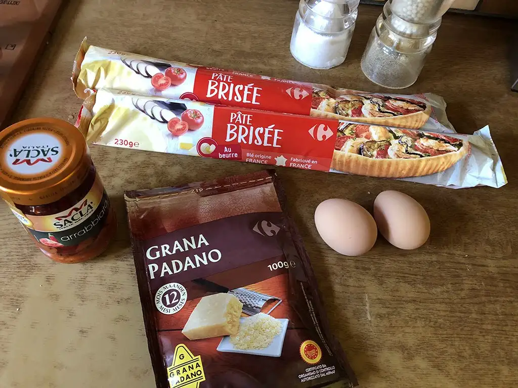 Tarte soleil ingredients
