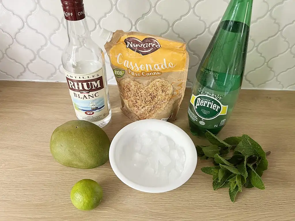 Mango mojito ingredients