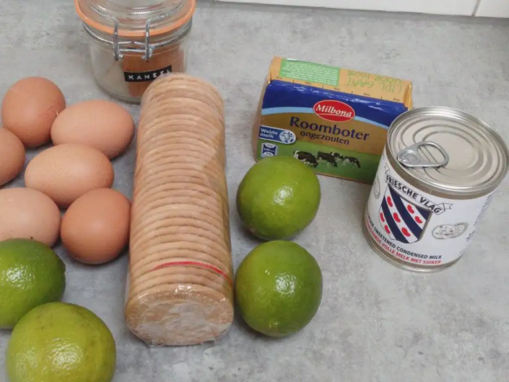 Key lime pie ingredients