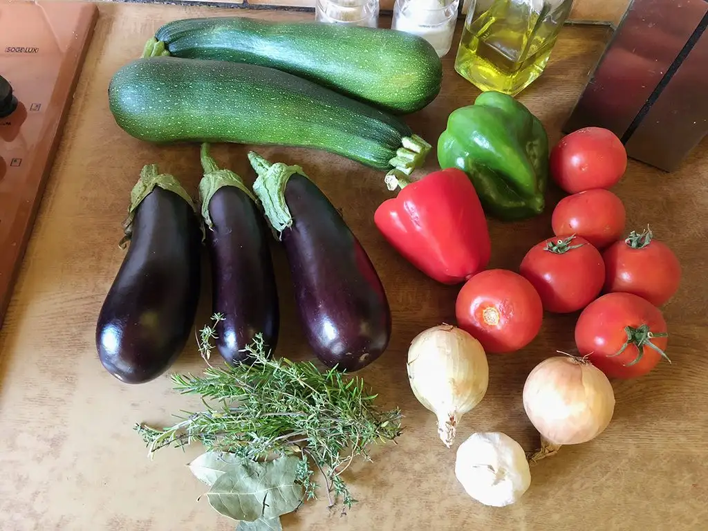 Ratatouille ingredients
