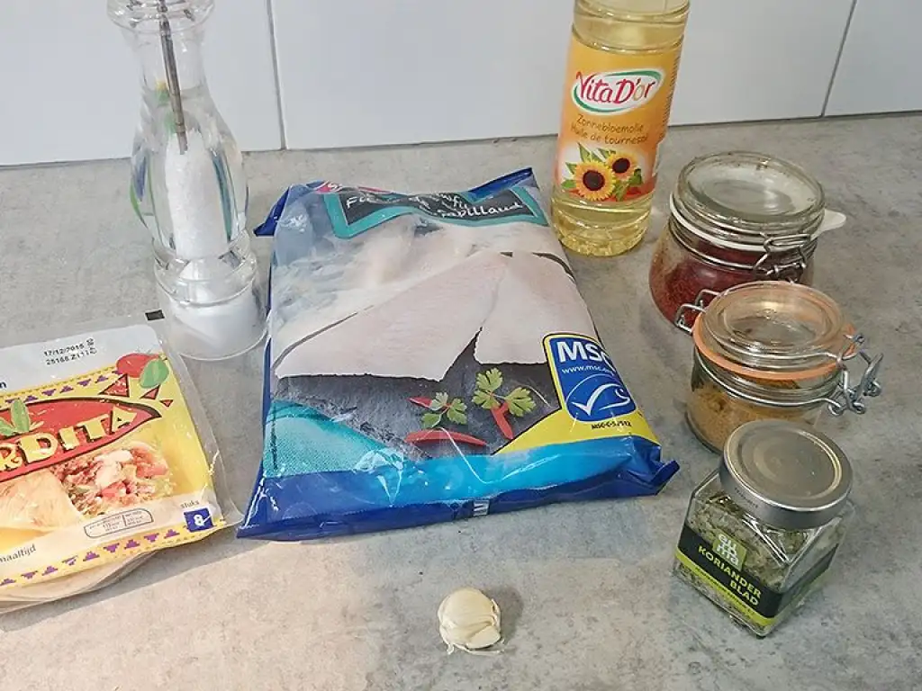 Fish tacos ingredients