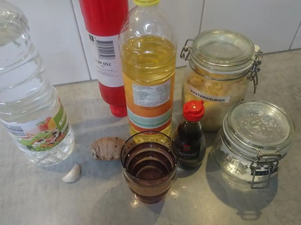 Sweet and sour stir-fry sauce ingredients