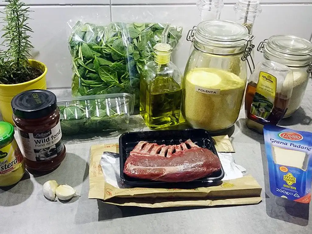 Herb crusted rack of lamb ingredients