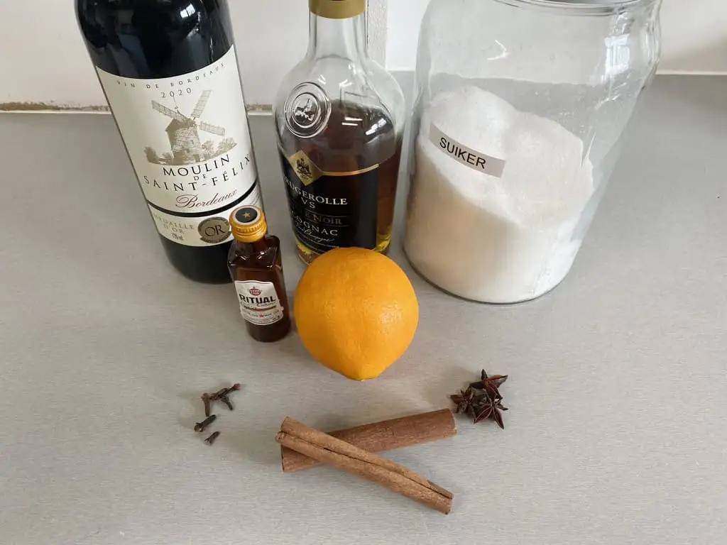 Glühwein ingredients