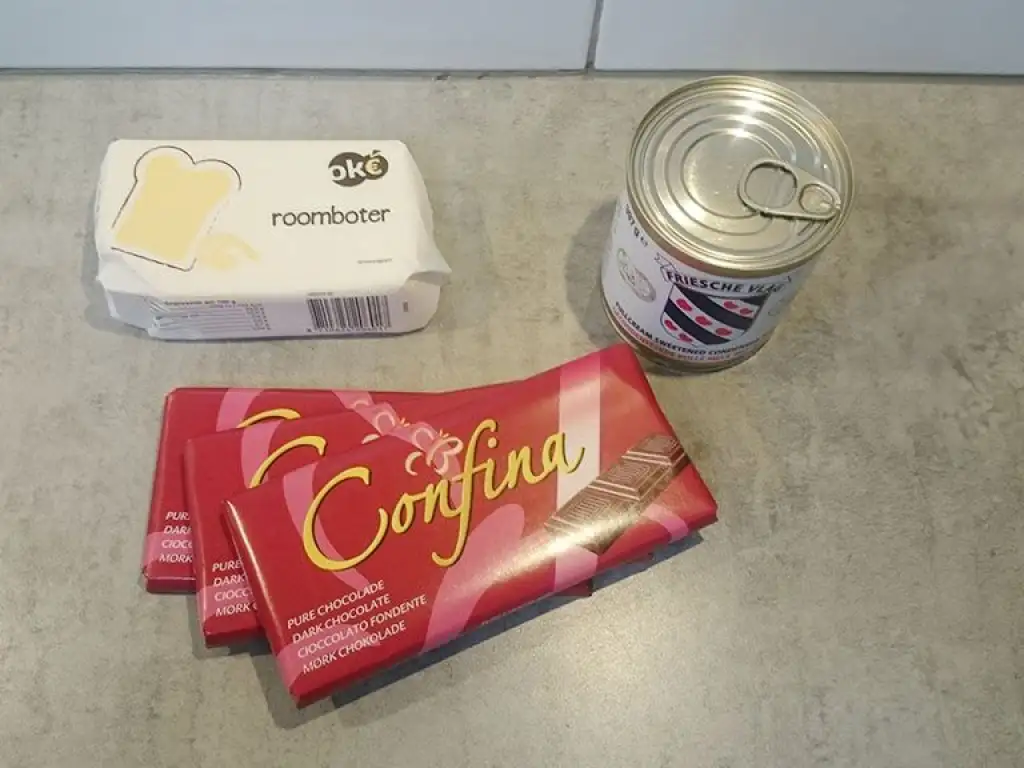 Chocolate fudge ingredients