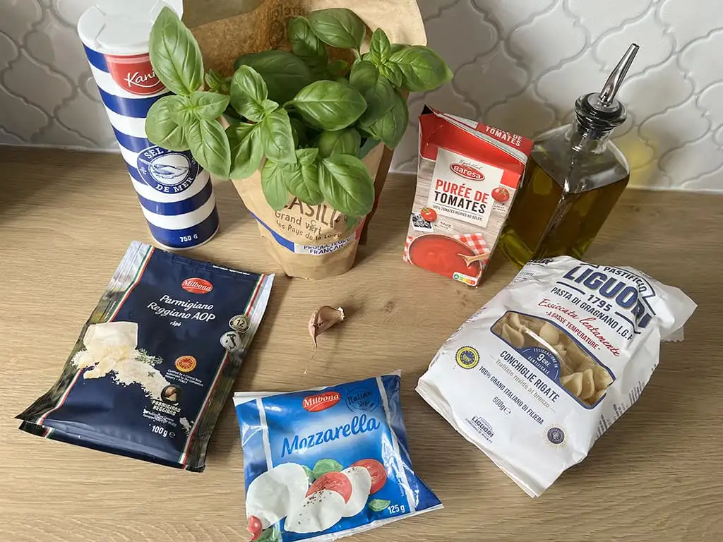 Pasta alla sorrentina ingredients