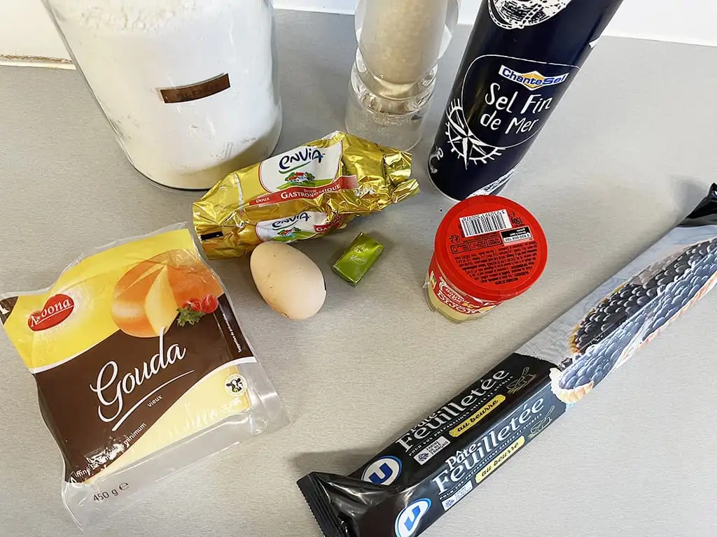 Dutch cheese pastries ingredients