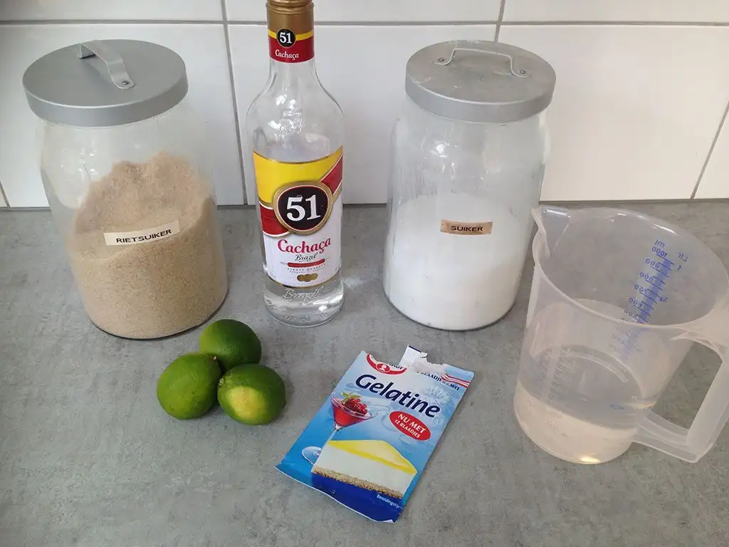 Caipirinha sorbet ingredients
