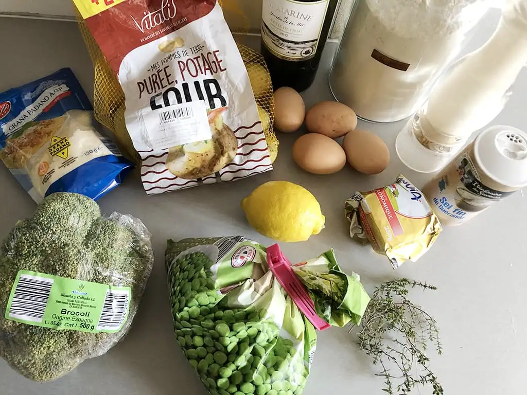Baked gnocchi with broccoli ingredients