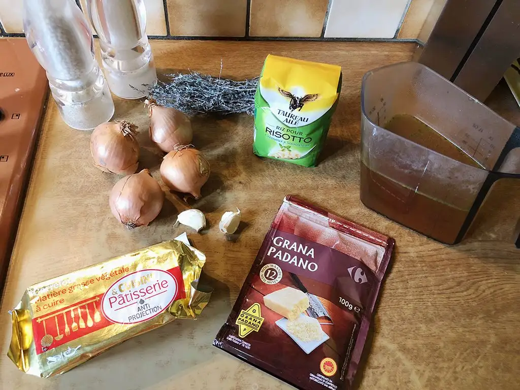 French onion risotto ingredients