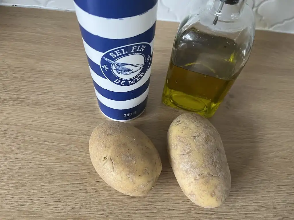 Air fryer potato chips ingredients
