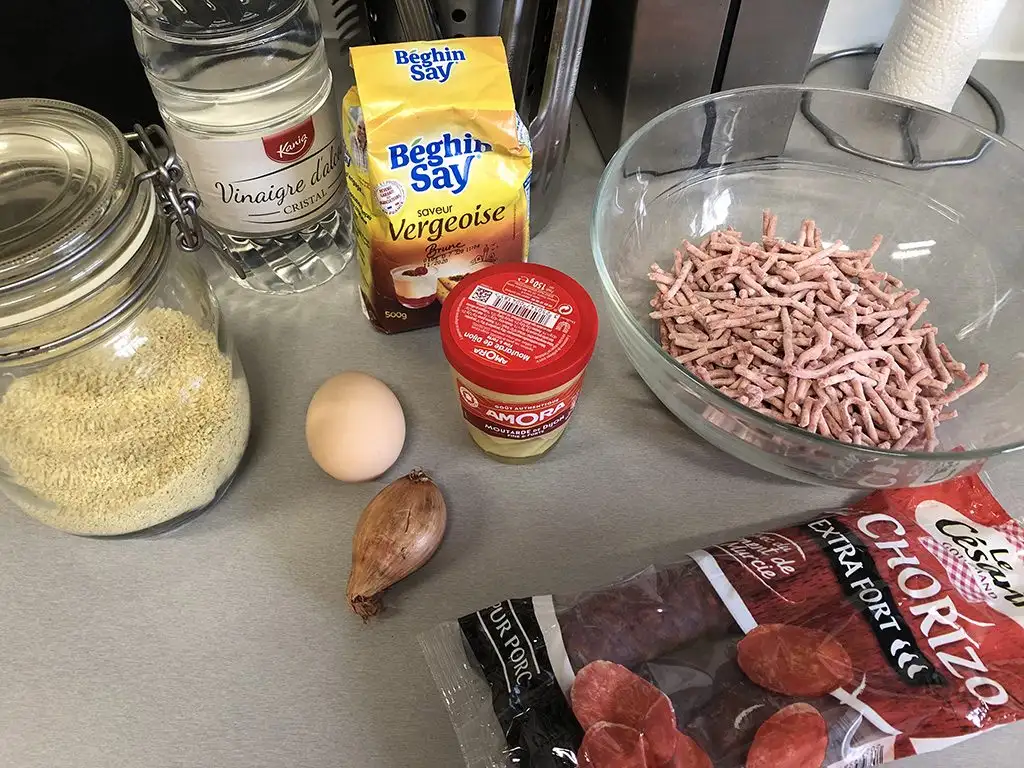 Spicy meatballs ingredients