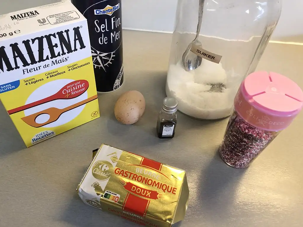 Cornflour biscuits ingredients