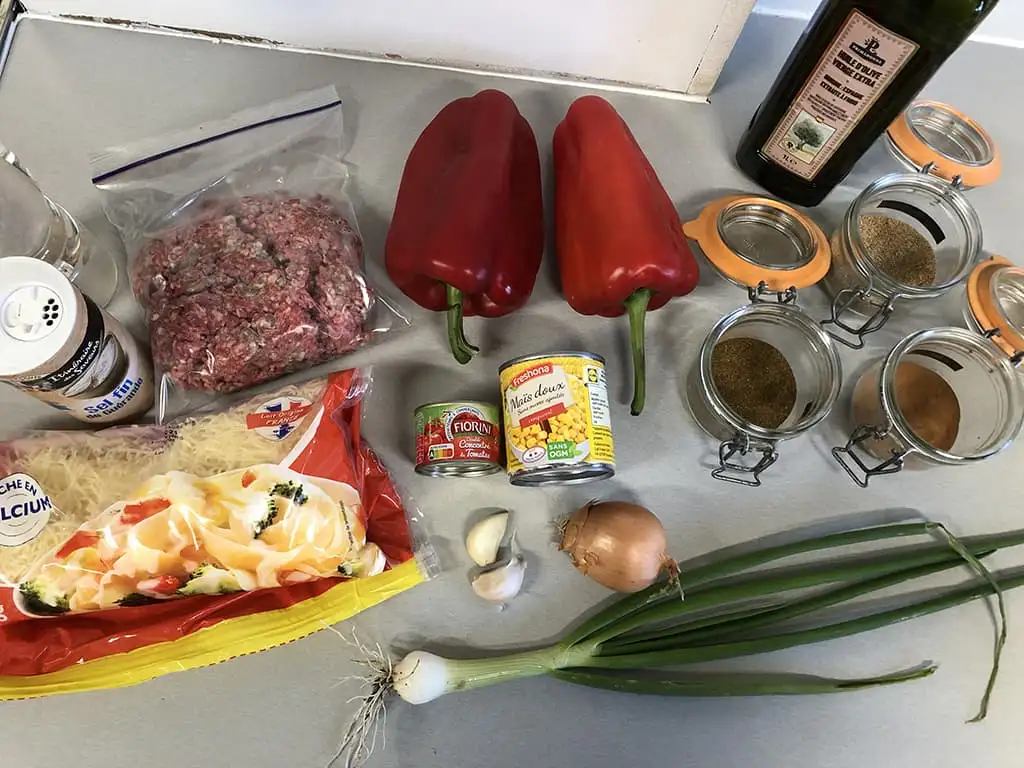 Beef stuffed peppers ingredients