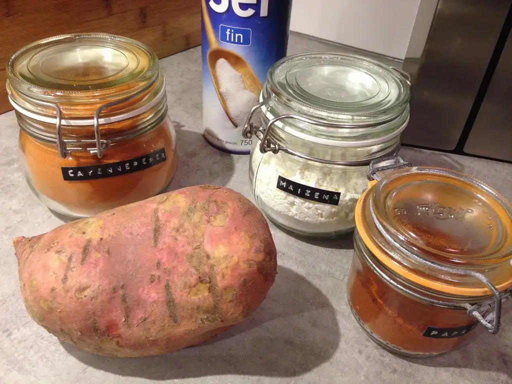 Oven baked sweet potato fries ingredients