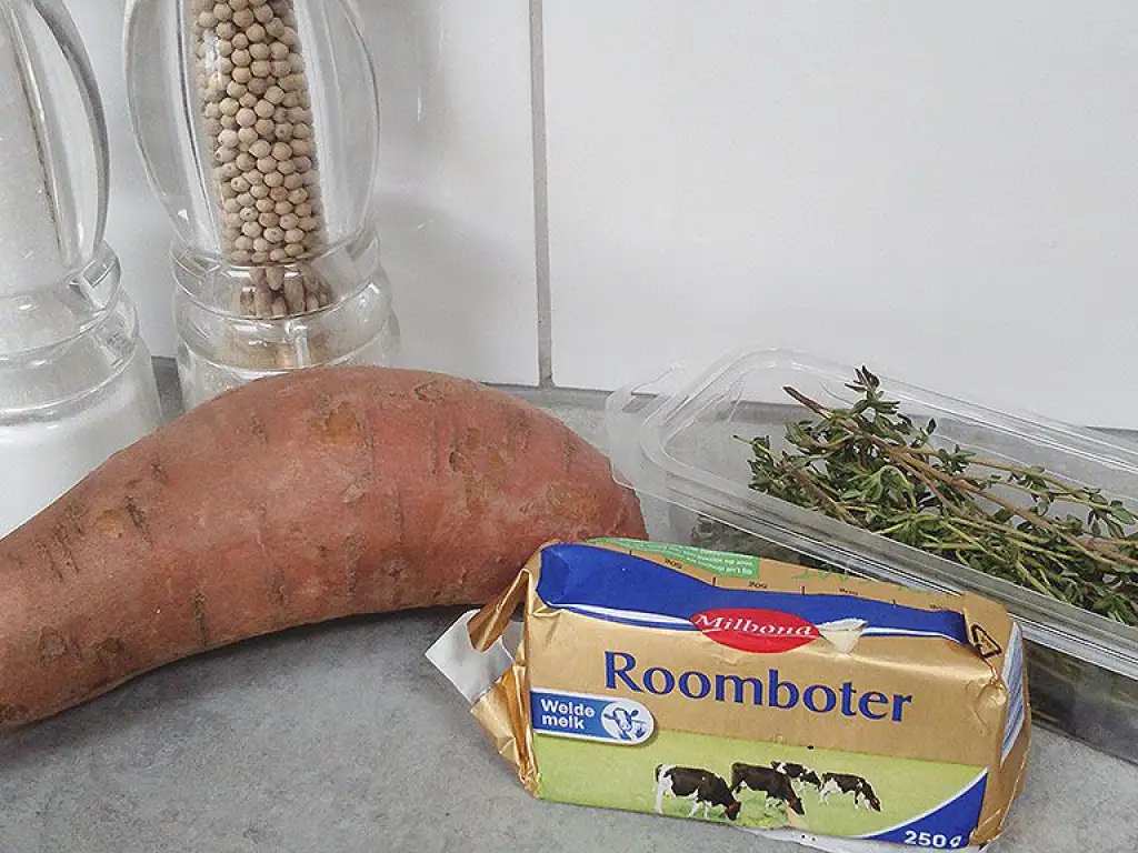 Sweet potato stacks ingredients