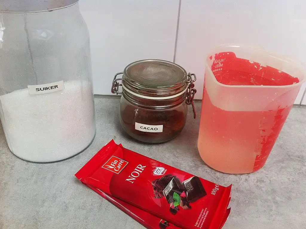 Dark chocolate sorbet ingredients