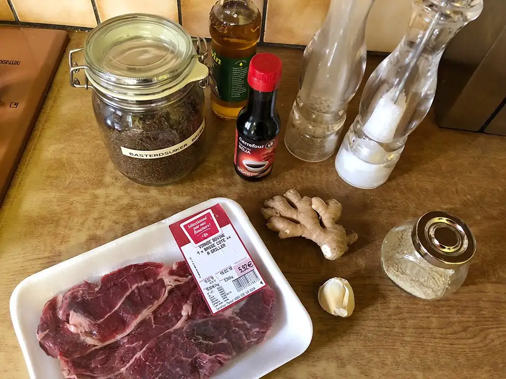 Beef Bulgogi ingredients