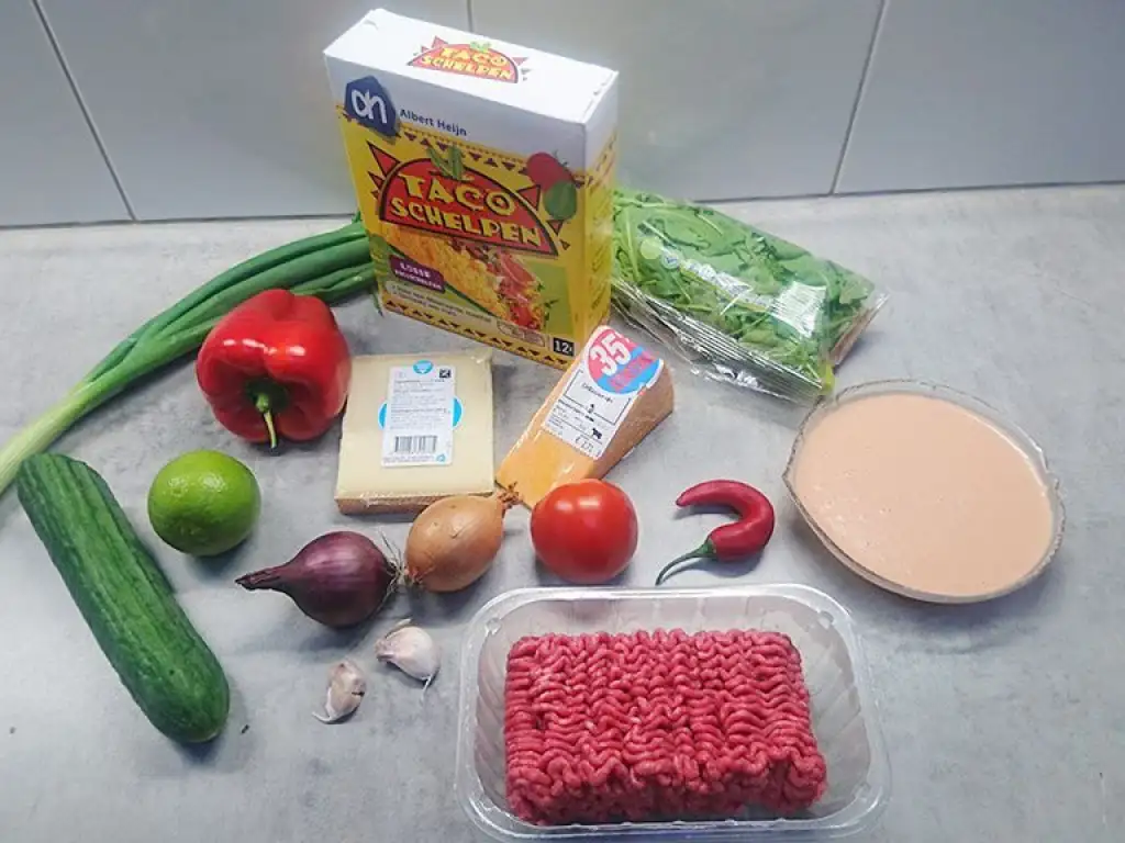 Gruyère and cheddar tacos ingredients