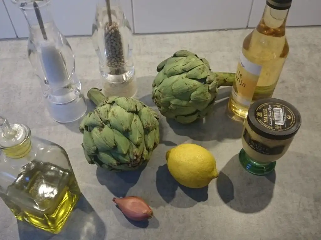 Artichokes with shallot vinaigrette ingredients