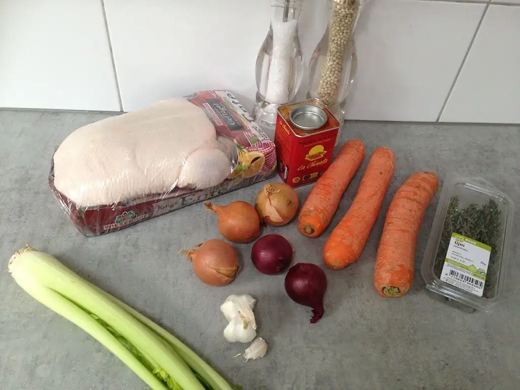 Roasted whole duck ingredients