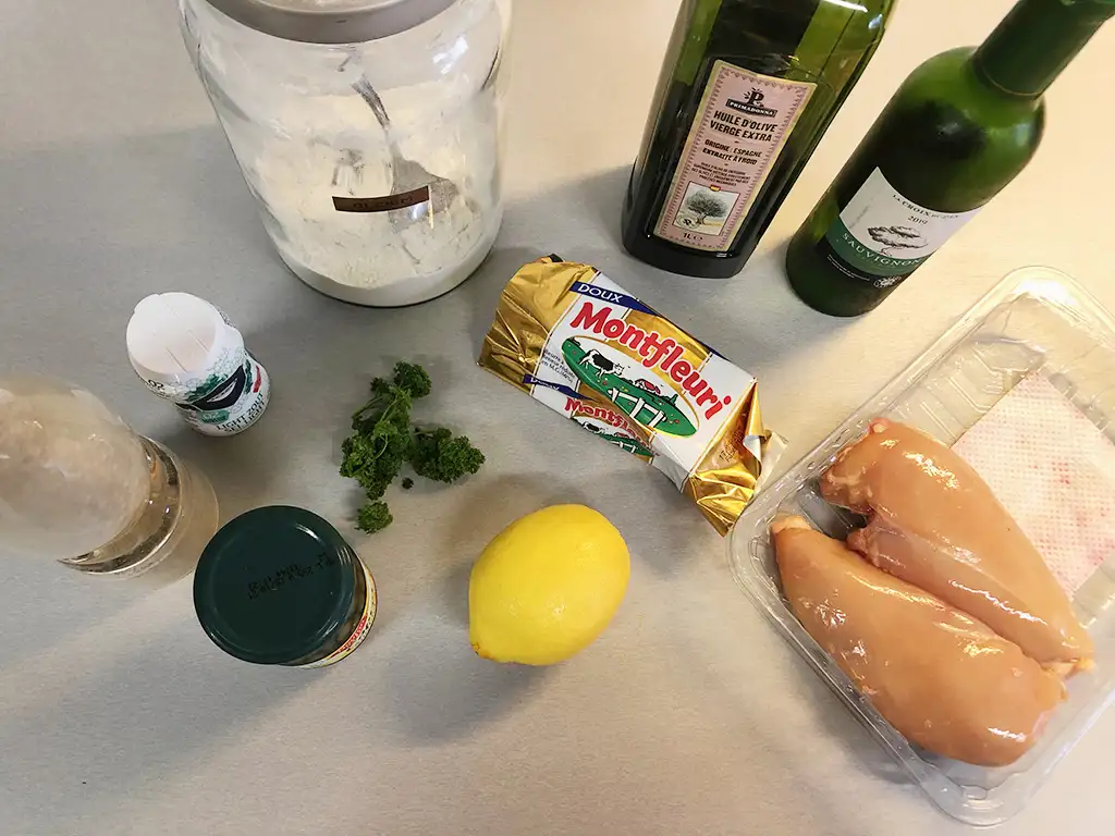 Chicken piccata ingredients