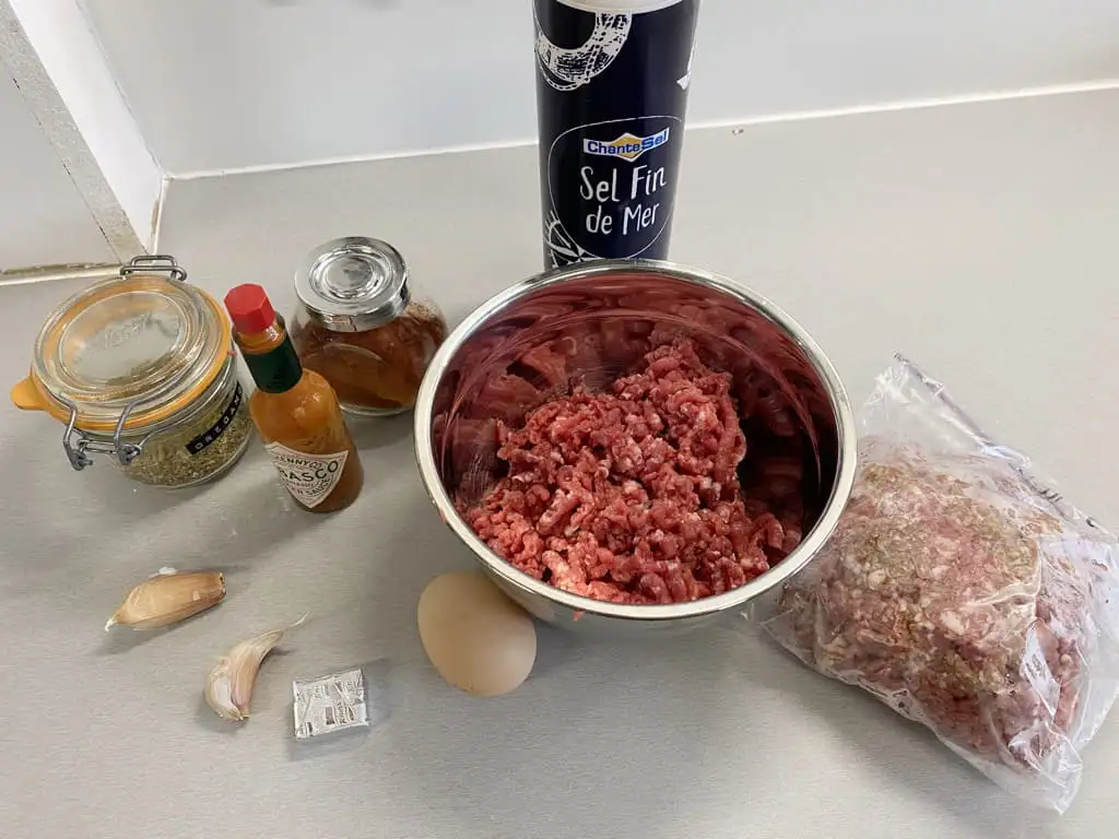 Cevapcici ingredients