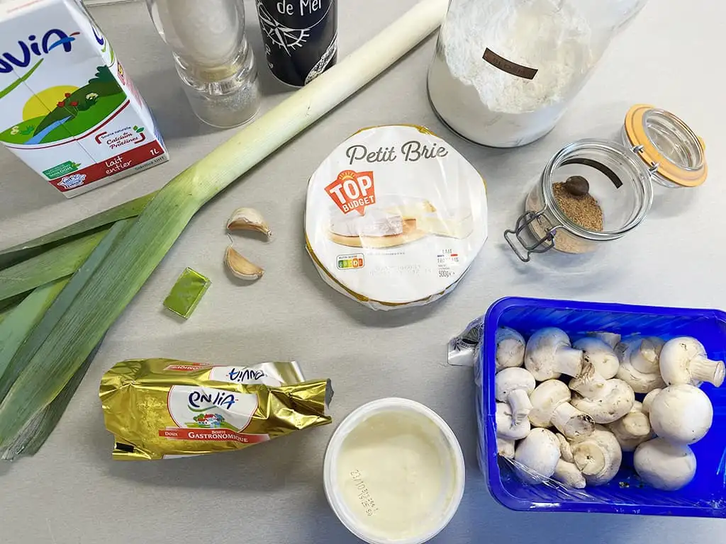 Brie mushroom soup ingredients