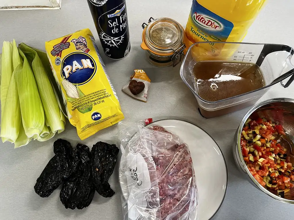 Tamales ingredients