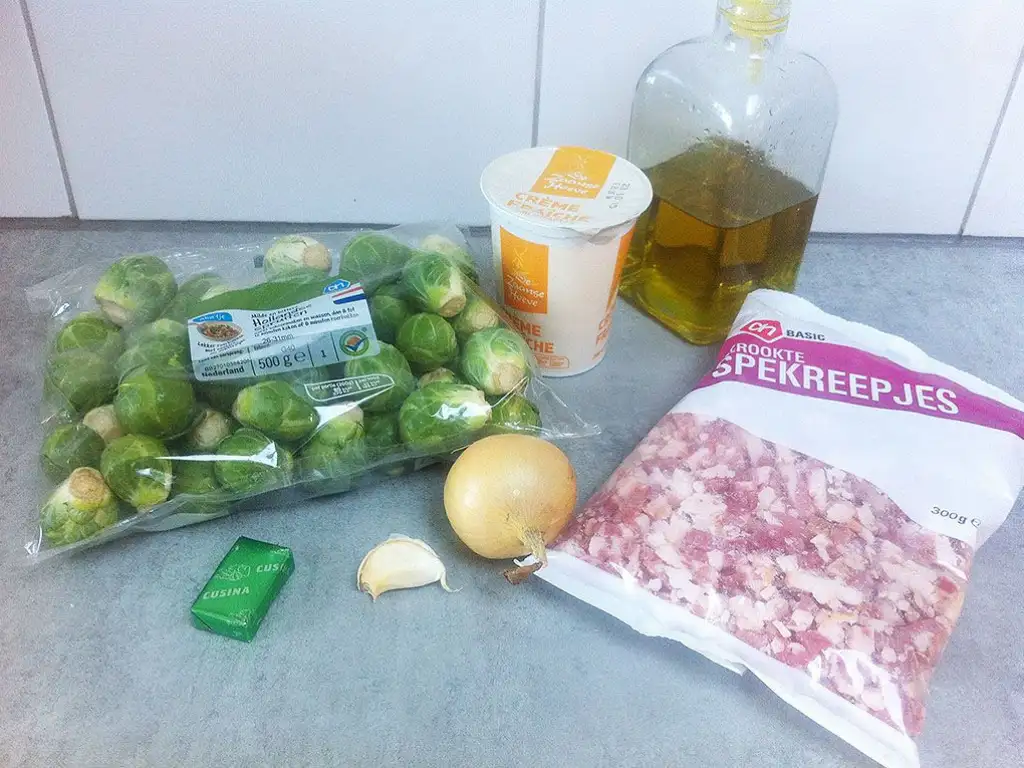 Brussels sprouts soup ingredients