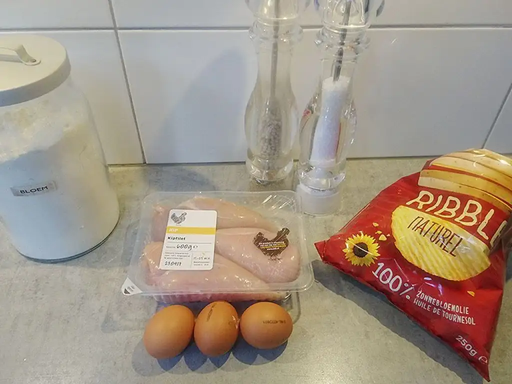 Deep-fried potato chip chicken ingredients