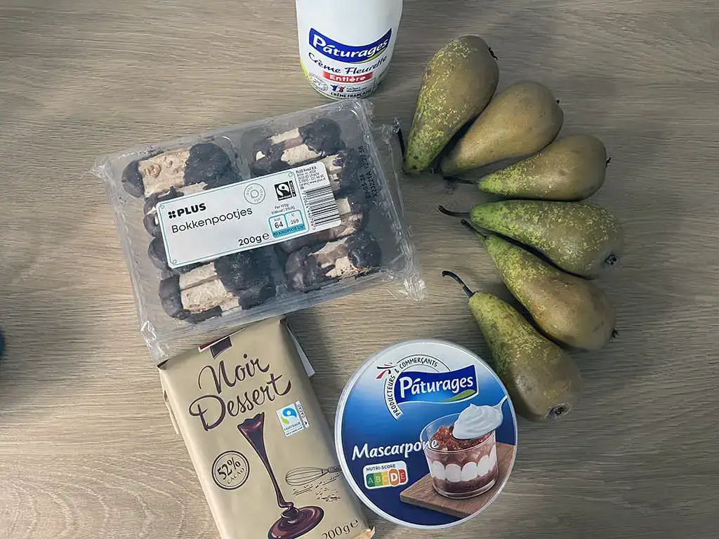 Dutch goat's feet biscuit dessert ingredients