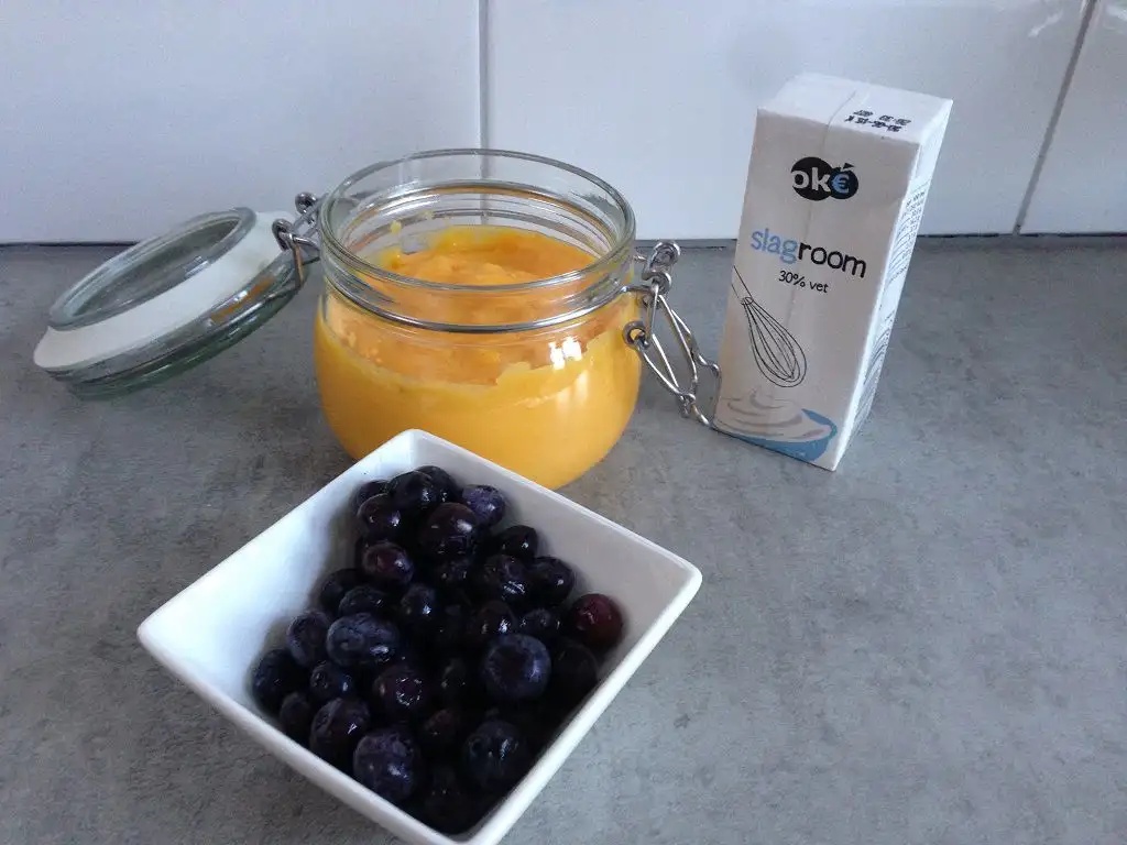 Lemon curd mousse ingredients
