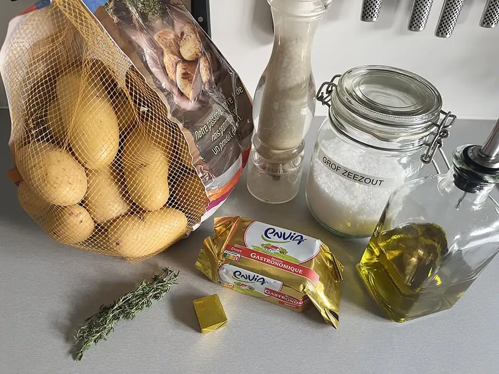 Fondant potatoes ingredients