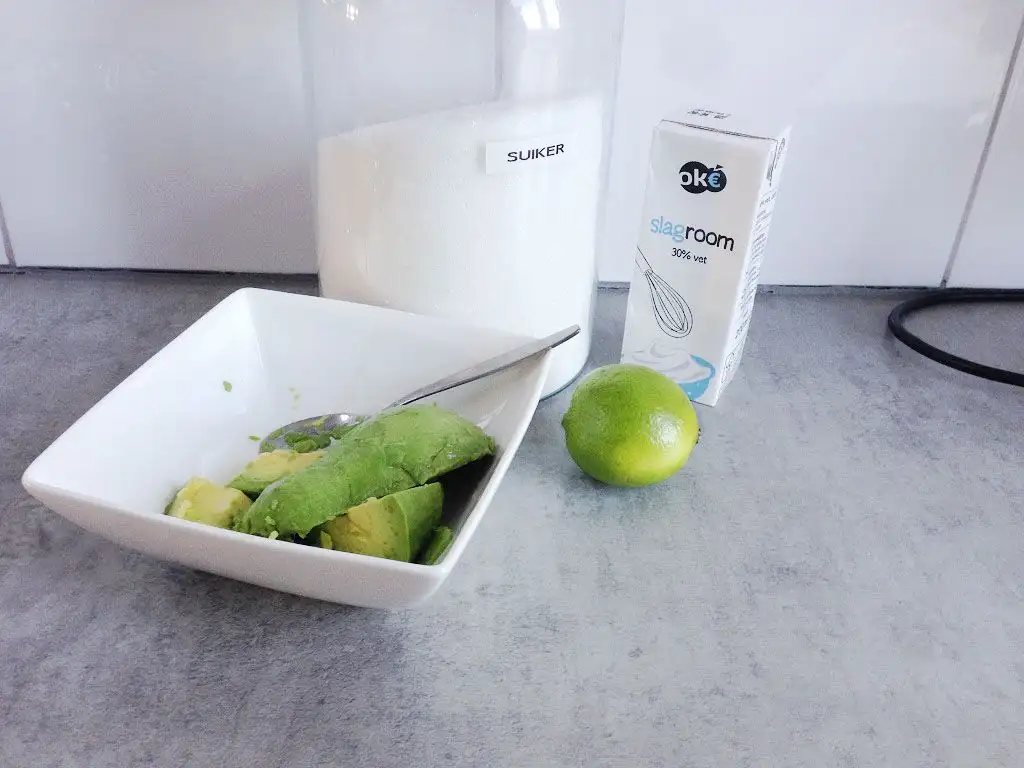 Avocado ice cream ingredients
