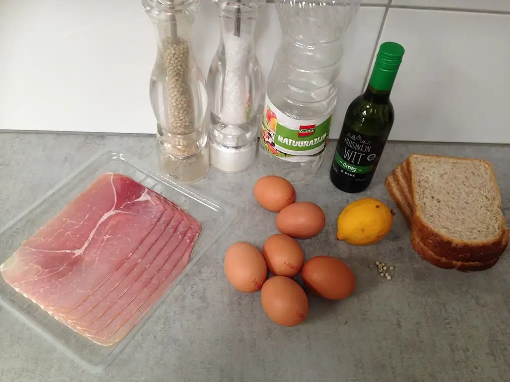 Eggs benedict ingredients