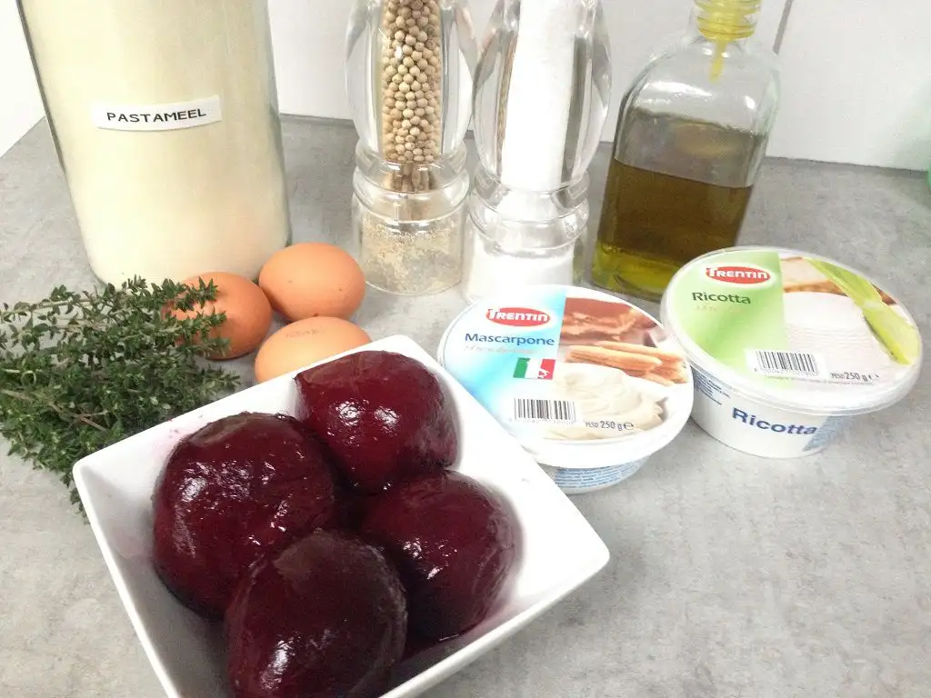 Beetroot ravioli ingredients