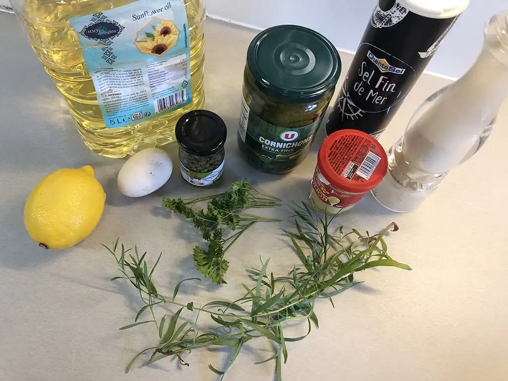 Sauce gribiche ingredients